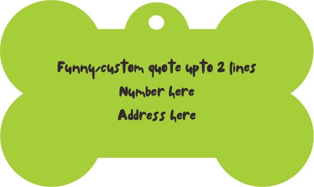 Paw-sonalised Tag – Acrylic Dog Tag